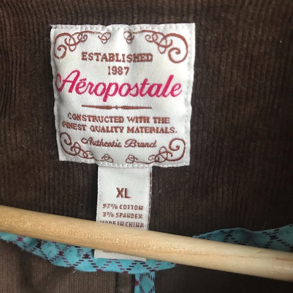 Aeropostale brown cord jacket - Picture 2 of 6